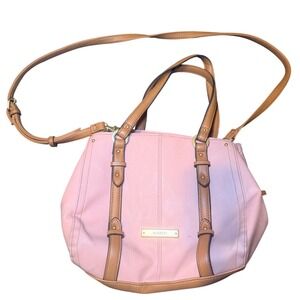 Crossbody Bag Pink Faux Leather Rosetti Tote Dual Strap Everyday